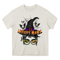 Cream witchy nana Heavy Core Tee - RacoonDesign