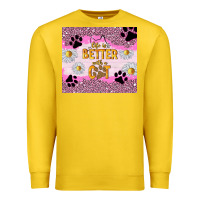 Lemon life is better with a cat Premium Sweatshirt - TumblerDesignByShophia