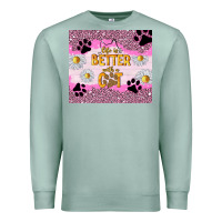 Seafoam life is better with a cat Premium Sweatshirt - TumblerDesignByShophia