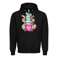 Black Easter gnome Zipper Hoodie - RanaPortraitStore