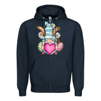 Navy Easter gnome Zipper Hoodie - RanaPortraitStore