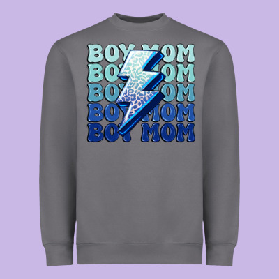 Boy Mom Heavyweight Sweatshirt Designed By Maliassmallbusiness