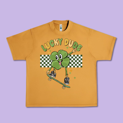 Lucky Dude Urban Heavy Tee Designed By Maliassmallbusiness