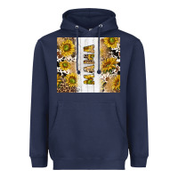 Navy western mother's day mama with cowhide and sunflowers tumbler tbs Heavyweight Hoodie - TumblerDesignByShophia