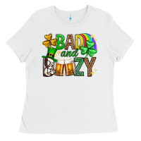 White Bad and boozy st. patricks day Ladies Tee - Neo Western