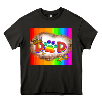 Asphalt lgbtq dad and paw Heavy Core Tee - HRA Design Shop