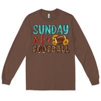 Chestnut sunday is for football Long Sleeve Tee - NancyCooperArtShop