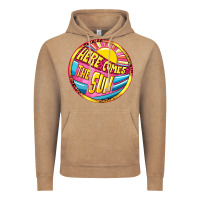 Vintage Coffee Here comes the sun Vintage Hoodie - NancyCooperArtShop