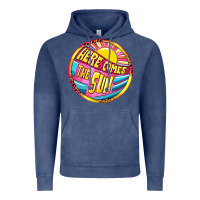 Vintage Denim Here comes the sun Vintage Hoodie - NancyCooperArtShop