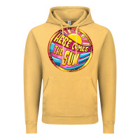 Vintage Mustard Here comes the sun Vintage Hoodie - NancyCooperArtShop