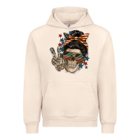 Sandshell American Mother skull Urban Hoodie - FaDigitalArtStudio