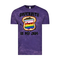 Cloud Purple diversity is my jam Vintage Tee - MaliasSmallBusiness