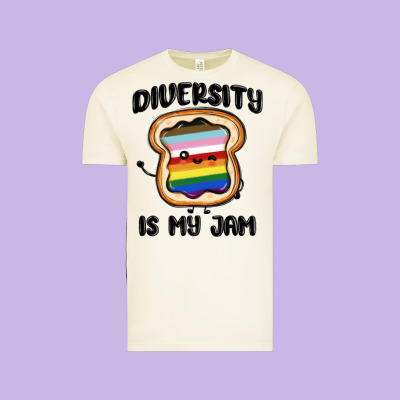 Diversity Is My Jam Vintage Tee Designed By Maliassmallbusiness