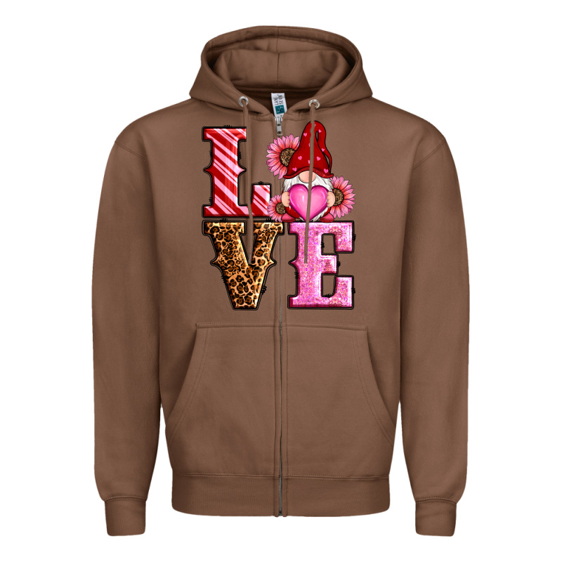 Love Valentines Day Gnomes Zipper Hoodie by RanaPortraitStore | Teevron
