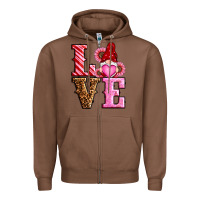 Chestnut love valentines day gnomes Zipper Hoodie - RanaPortraitStore