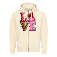 Sandshell love valentines day gnomes Zipper Hoodie - RanaPortraitStore