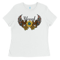 White blessed mom Ladies Tee - SublimationCraftShop