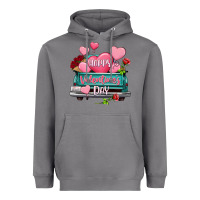 Storm Happy Valentine's day turquoise truck Heavyweight Hoodie - HowdyJamesFarm