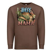 Chestnut Boy Mama western cactus Cowboy Premium Sweatshirt - HowdyJamesFarm