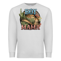 Dove Grey Boy Mama western cactus Cowboy Premium Sweatshirt - HowdyJamesFarm