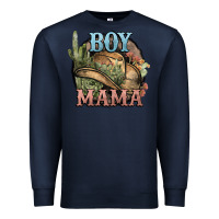 Navy Boy Mama western cactus Cowboy Premium Sweatshirt - HowdyJamesFarm
