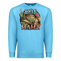 Ocean Blue Boy Mama western cactus Cowboy Premium Sweatshirt - HowdyJamesFarm