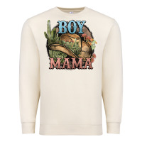 Sandshell Boy Mama western cactus Cowboy Premium Sweatshirt - HowdyJamesFarm