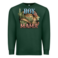 Sports Green Boy Mama western cactus Cowboy Premium Sweatshirt - HowdyJamesFarm