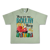 Oil Green they see me rollin' they hatin' Urban Heavy Tee - MaliasSmallBusiness