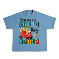 Pebble Blue they see me rollin' they hatin' Urban Heavy Tee - MaliasSmallBusiness
