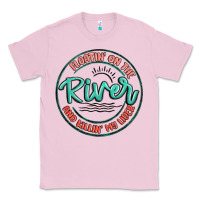Bubblegum Pink floatin on the river killin my liver Classic Tee - MaliasSmallBusiness