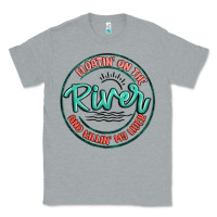 Heather Grey floatin on the river killin my liver Classic Tee - MaliasSmallBusiness