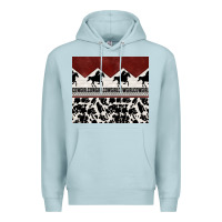 Blue Mist cowgirl with cowhide Premium Hoodie - TumblerDesignByShophia