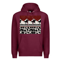 Burgundy cowgirl with cowhide Premium Hoodie - TumblerDesignByShophia