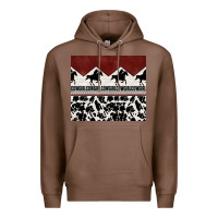 Chestnut cowgirl with cowhide Premium Hoodie - TumblerDesignByShophia