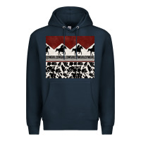 Navy cowgirl with cowhide Premium Hoodie - TumblerDesignByShophia