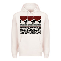Pale Pink cowgirl with cowhide Premium Hoodie - TumblerDesignByShophia