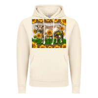 Vintage Artic Western Charolais Bull With Sunflowers Vintage Hoodie - LillyAllenDesigns