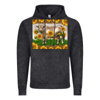Vintage Black Western Charolais Bull With Sunflowers Vintage Hoodie - LillyAllenDesigns