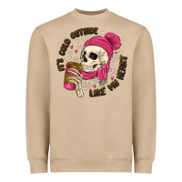 Mushroom its cold outside like my heart Heavyweight Sweatshirt - MaliasSmallBusiness