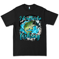 Black i d rather be fishing Premium Tee - AdoDesignShop