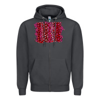 Smoke pink leopard background Zipper Hoodie - RanaPortraitStore