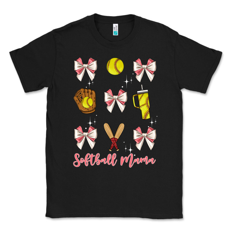 Softball Coquette Bow Classic Tee by JahusDesignShop | Teevron