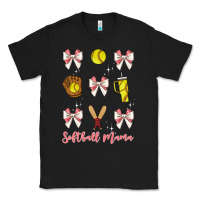 Black softball coquette bow Classic Tee - JahusDesignShop
