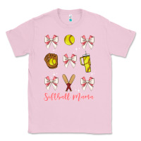 Bubblegum Pink softball coquette bow Classic Tee - JahusDesignShop