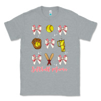 Heather Grey softball coquette bow Classic Tee - JahusDesignShop