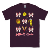Plum softball coquette bow Classic Tee - JahusDesignShop