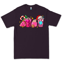 Plum pink christmas coffee cups Premium Tee - AdoDesignShop