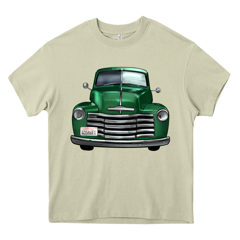 Western Green Truck Front View Heavy Core Tee by FaDigitalArtStudio | Teevron