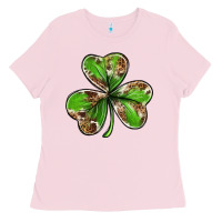 Bubblegum Pink Cowhide leopard shamrock 4th of july Ladies Tee - Neo Western